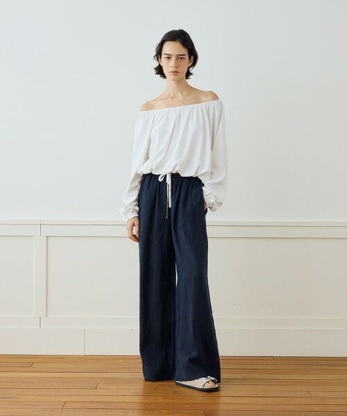 TOMORROWLAND / トゥモローランド その他パンツ | ライトウェイトリネン イージーワイドパンツ WKO1086 | 詳細1