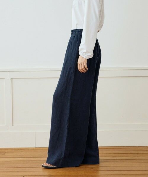 TOMORROWLAND / トゥモローランド その他パンツ | ライトウェイトリネン イージーワイドパンツ WKO1086 | 詳細3
