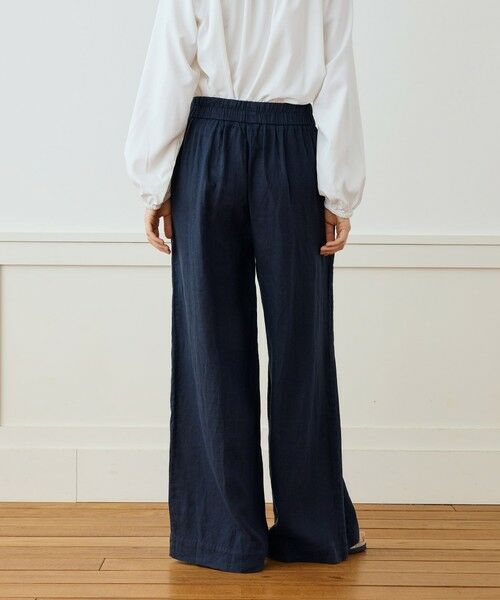 TOMORROWLAND / トゥモローランド その他パンツ | ライトウェイトリネン イージーワイドパンツ WKO1086 | 詳細4