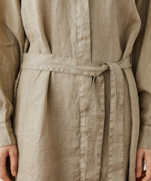 TOMORROWLAND / トゥモローランド ミニ丈・ひざ丈ワンピース | ライトウェイトリネン シャツワンピース WKO6965 | 詳細7