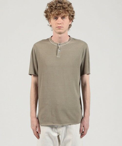 TOMORROWLAND / トゥモローランド Tシャツ | スラブジャージー ヘンリネックTシャツ MJD3784 | 詳細2