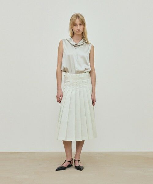 TOMORROWLAND / トゥモローランド シャツ・ブラウス | シルクストレッチサテン スカーフネックブラウス | 詳細3