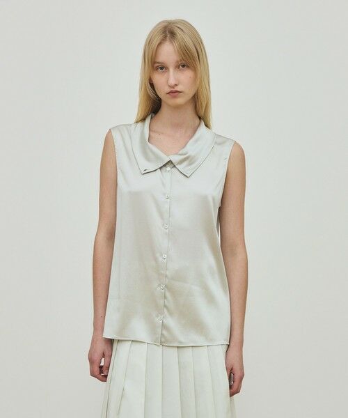 TOMORROWLAND / トゥモローランド シャツ・ブラウス | シルクストレッチサテン スカーフネックブラウス | 詳細5