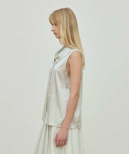 TOMORROWLAND / トゥモローランド シャツ・ブラウス | シルクストレッチサテン スカーフネックブラウス | 詳細6