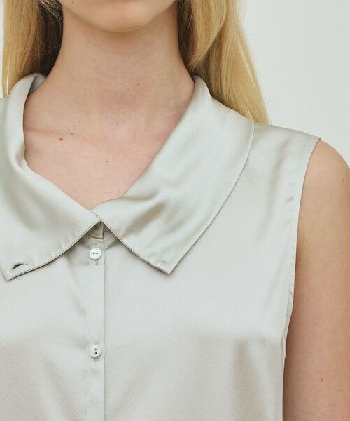 TOMORROWLAND / トゥモローランド シャツ・ブラウス | シルクストレッチサテン スカーフネックブラウス | 詳細8
