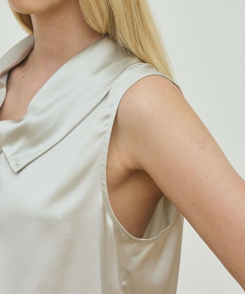 TOMORROWLAND / トゥモローランド シャツ・ブラウス | シルクストレッチサテン スカーフネックブラウス | 詳細9