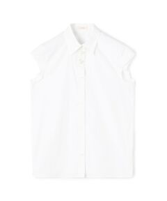 TOMORROWLAND / トゥモローランド シャツ・ブラウス | コットンストレッチポプリン キャップスリーブシャツ