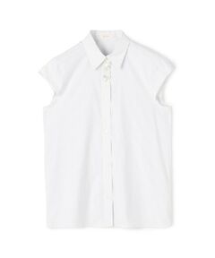TOMORROWLAND / トゥモローランド シャツ・ブラウス | コットンストレッチポプリン キャップスリーブシャツ
