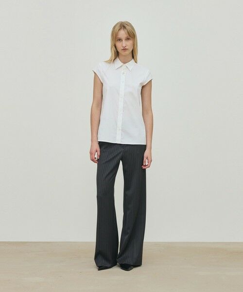 TOMORROWLAND / トゥモローランド シャツ・ブラウス | コットンストレッチポプリン キャップスリーブシャツ | 詳細1