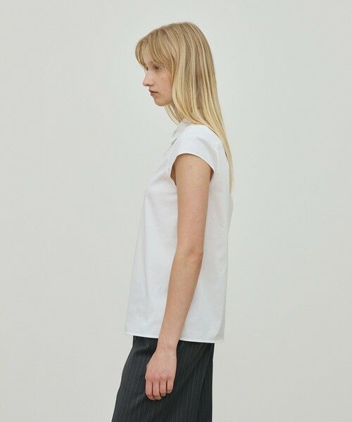 TOMORROWLAND / トゥモローランド シャツ・ブラウス | コットンストレッチポプリン キャップスリーブシャツ | 詳細3