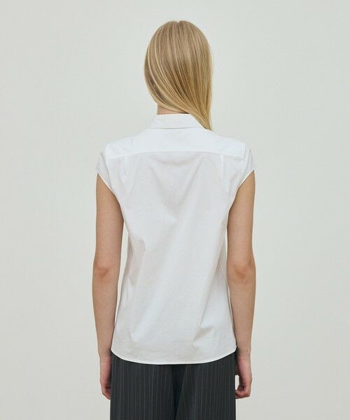 TOMORROWLAND / トゥモローランド シャツ・ブラウス | コットンストレッチポプリン キャップスリーブシャツ | 詳細4