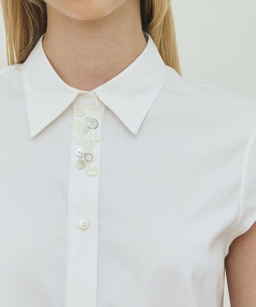 TOMORROWLAND / トゥモローランド シャツ・ブラウス | コットンストレッチポプリン キャップスリーブシャツ | 詳細5