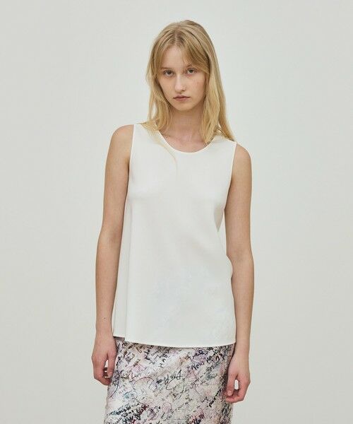 TOMORROWLAND / トゥモローランド シャツ・ブラウス | ライトダブルクロス ノースリーブトップス | 詳細2