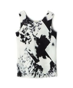 TOMORROWLAND / トゥモローランド シャツ・ブラウス | カウハイドプリント ノースリーブトップス