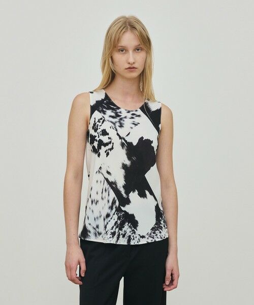 TOMORROWLAND / トゥモローランド シャツ・ブラウス | カウハイドプリント ノースリーブトップス | 詳細2