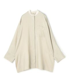 TOMORROWLAND / トゥモローランド シャツ・ブラウス（半袖以外） | シルクストライプ バンドカラーシャツ