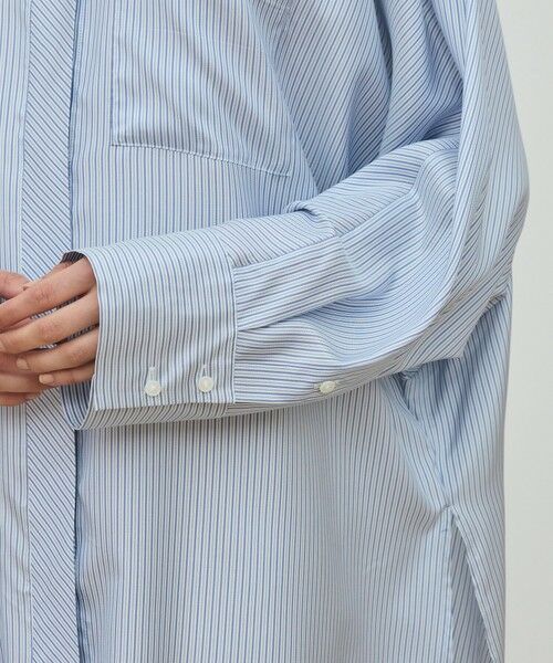 TOMORROWLAND / トゥモローランド シャツ・ブラウス（半袖以外） | シルクストライプ バンドカラーシャツ | 詳細6