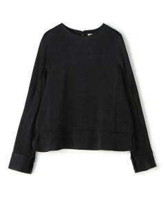 TOMORROWLAND / トゥモローランド シャツ・ブラウス（半袖以外） | レーヨンウールサテン クルーネックプルオーバー