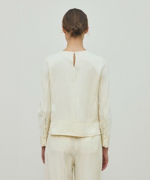 TOMORROWLAND / トゥモローランド シャツ・ブラウス（半袖以外） | レーヨンウールサテン クルーネックプルオーバー | 詳細4