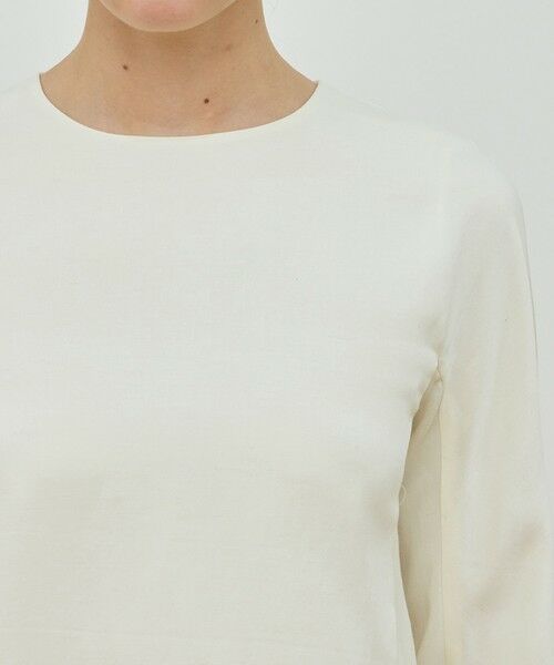 TOMORROWLAND / トゥモローランド シャツ・ブラウス（半袖以外） | レーヨンウールサテン クルーネックプルオーバー | 詳細5