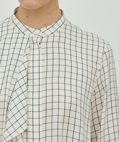 TOMORROWLAND / トゥモローランド シャツ・ブラウス（半袖以外） | プレイドセルロースツイル フロンドレープシャツ | 詳細5