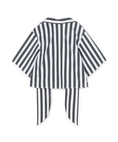 TOMORROWLAND / トゥモローランド シャツ・ブラウス | コットンナイロンストレッチストライプ タイブラウス