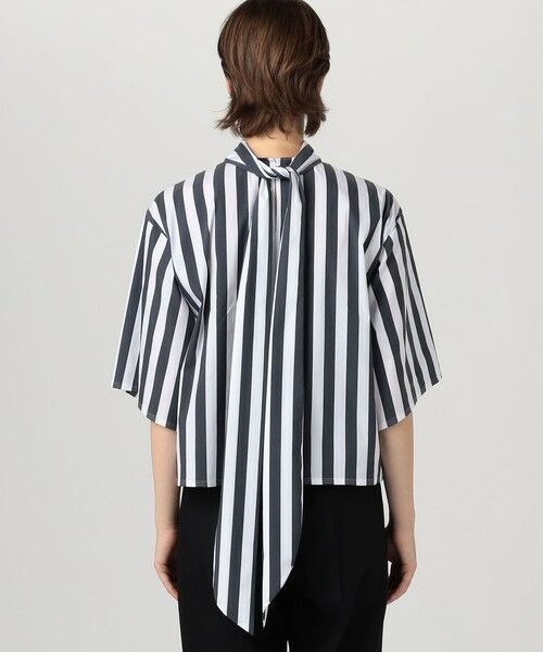TOMORROWLAND / トゥモローランド シャツ・ブラウス | コットンナイロンストレッチストライプ タイブラウス | 詳細4