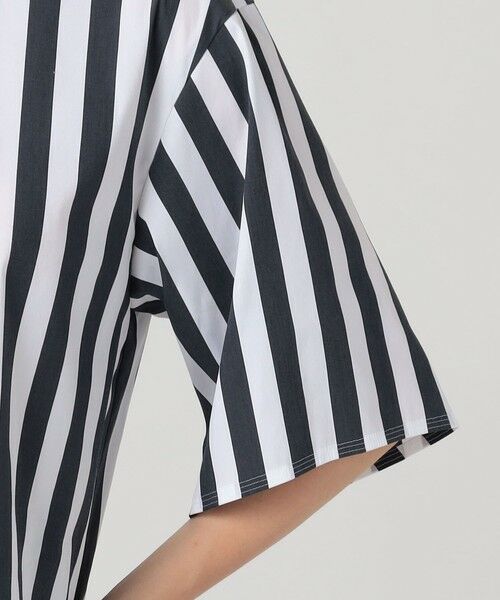 TOMORROWLAND / トゥモローランド シャツ・ブラウス | コットンナイロンストレッチストライプ タイブラウス | 詳細7