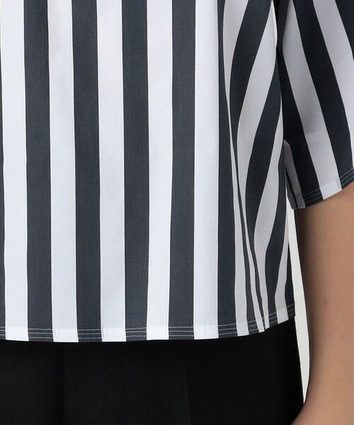 TOMORROWLAND / トゥモローランド シャツ・ブラウス | コットンナイロンストレッチストライプ タイブラウス | 詳細8