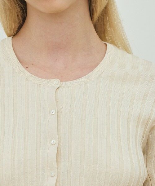 TOMORROWLAND / トゥモローランド カーディガン・ボレロ | ドメスティックスパンシルク ハーフスリーブカーディガン | 詳細5