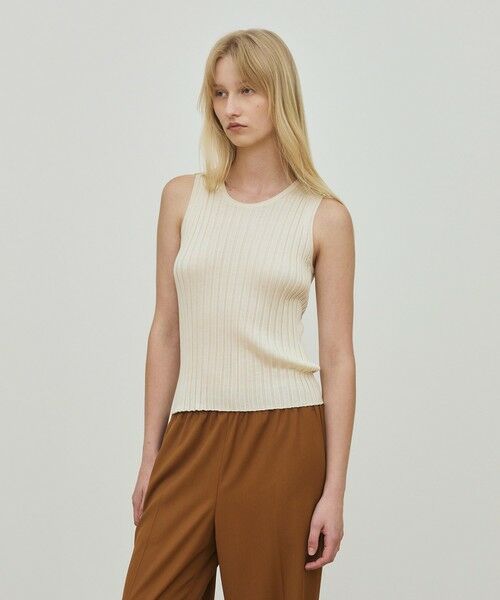TOMORROWLAND / トゥモローランド ニット・セーター | ドメスティックスパンシルク ノースリーブプルオーバー | 詳細2