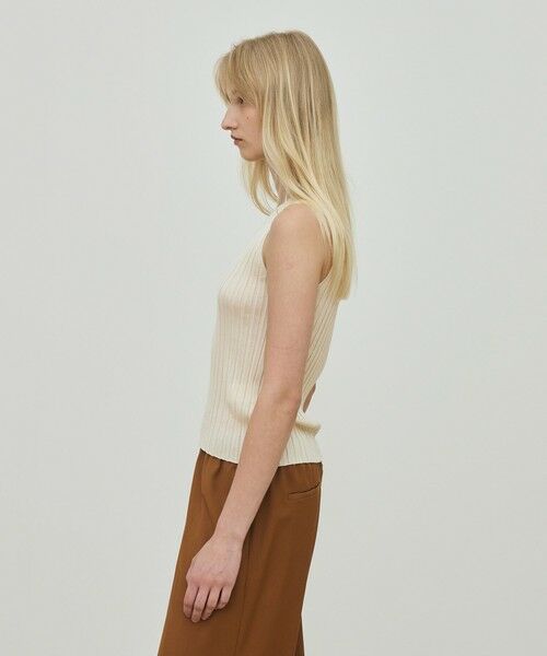 TOMORROWLAND / トゥモローランド ニット・セーター | ドメスティックスパンシルク ノースリーブプルオーバー | 詳細3