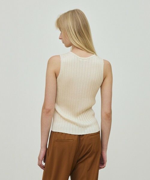 TOMORROWLAND / トゥモローランド ニット・セーター | ドメスティックスパンシルク ノースリーブプルオーバー | 詳細4