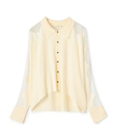 TOMORROWLAND / トゥモローランド ニット・セーター | レースコンビニット シャツトップス