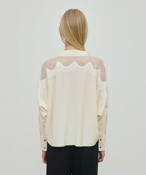 TOMORROWLAND / トゥモローランド ニット・セーター | レースコンビニット シャツトップス | 詳細4