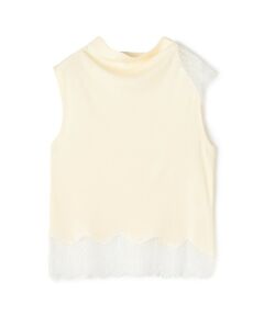 TOMORROWLAND / トゥモローランド ニット・セーター | レースコンビニット ドレーププルオーバー