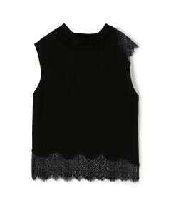 TOMORROWLAND / トゥモローランド ニット・セーター | レースコンビニット ドレーププルオーバー