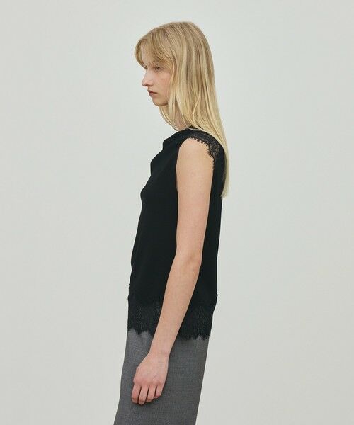 TOMORROWLAND / トゥモローランド ニット・セーター | レースコンビニット ドレーププルオーバー | 詳細3