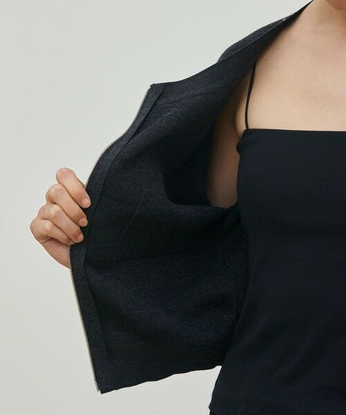 TOMORROWLAND / トゥモローランド カーディガン・ボレロ | ハーフカーディガン ジップアップブルゾン | 詳細5