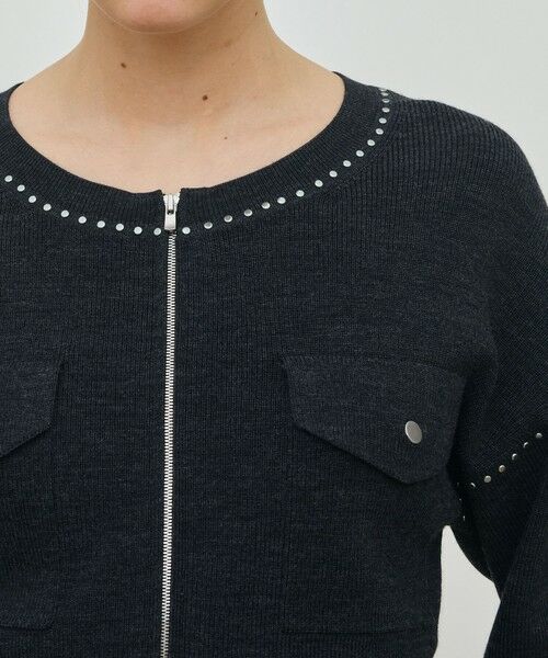 TOMORROWLAND / トゥモローランド カーディガン・ボレロ | ハーフカーディガン ジップアップブルゾン | 詳細6