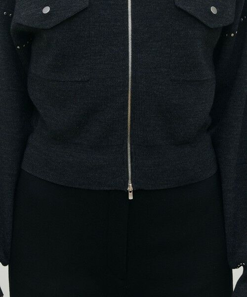 TOMORROWLAND / トゥモローランド カーディガン・ボレロ | ハーフカーディガン ジップアップブルゾン | 詳細8