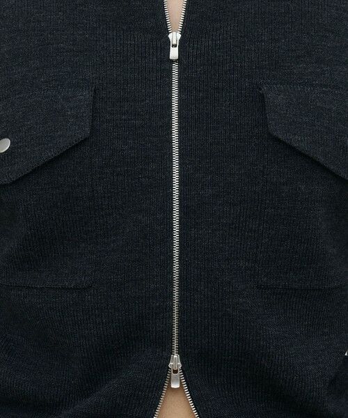 TOMORROWLAND / トゥモローランド カーディガン・ボレロ | ハーフカーディガン ジップアップブルゾン | 詳細9