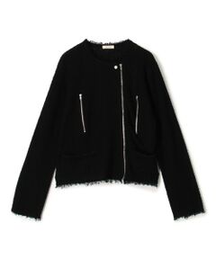 TOMORROWLAND / トゥモローランド その他アウター | カールヤーンニット ライダースジャケット