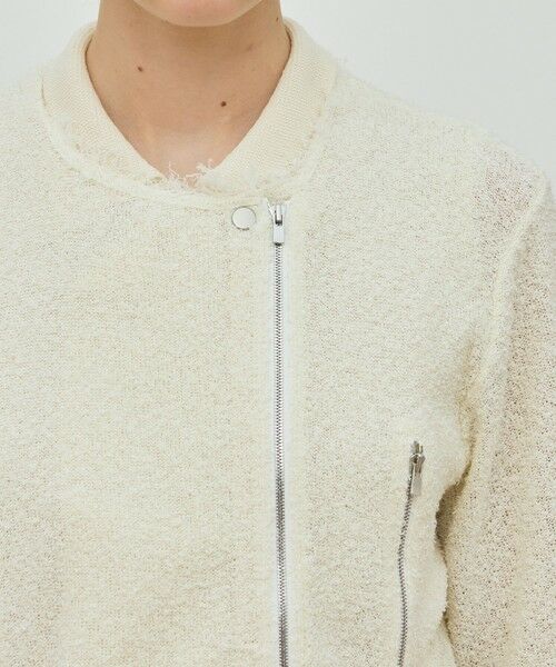 TOMORROWLAND / トゥモローランド その他アウター | カールヤーンニット ライダースジャケット | 詳細6