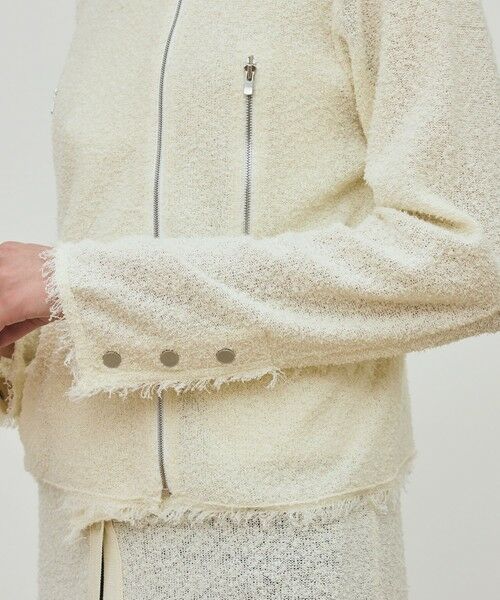 TOMORROWLAND / トゥモローランド その他アウター | カールヤーンニット ライダースジャケット | 詳細7