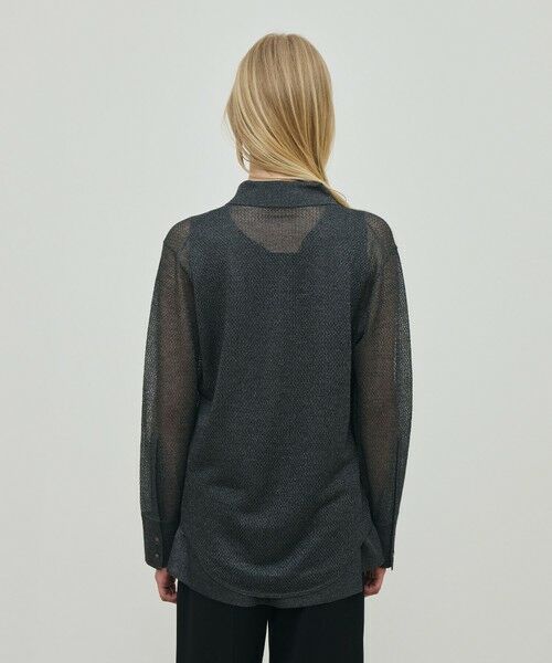 TOMORROWLAND / トゥモローランド ニット・セーター | レーヨンポリエステルシアーニット レギュラーカラーシャツ | 詳細4