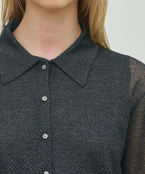 TOMORROWLAND / トゥモローランド ニット・セーター | レーヨンポリエステルシアーニット レギュラーカラーシャツ | 詳細5