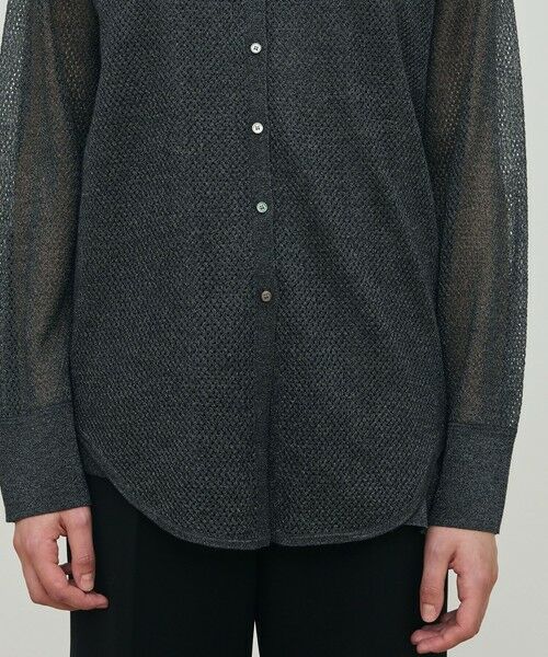 TOMORROWLAND / トゥモローランド ニット・セーター | レーヨンポリエステルシアーニット レギュラーカラーシャツ | 詳細7