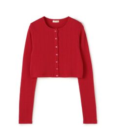 TOMORROWLAND / トゥモローランド カーディガン・ボレロ | アイレットジャージー クロップドカーディガン