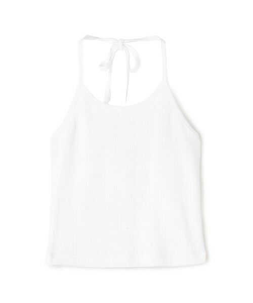 TOMORROWLAND/トゥモローランド アイレットジャージー ホルターネック キャミソール 11 ホワイト F